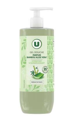 Gel douche bambou aloe vera, U (750 ml)