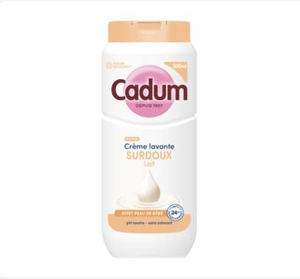 Crème lavante surdoux lait, Cadum (500 ml)
