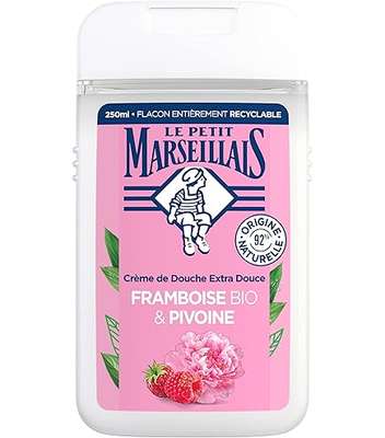 Gel douche framboise BIO & Pivoine, Le Petit Marseillais (300 ml)