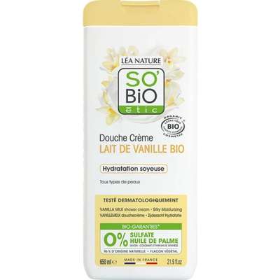 Douche crème au lait de vanille bio, So'Bio Etic (650 ml)