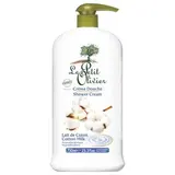 Crème douche extra douce lait de coton, Le Petit Olivier (750 ml)