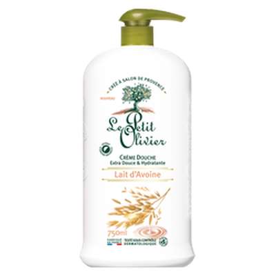 Crème douche extra douce au lait d'avoine, Le petit Olivier (750 ml)