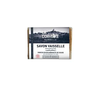 Savon de Marseille pour vaisselle enrichi en bicarbonate de soude, La Corvette (200 g)