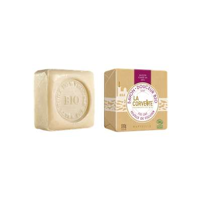 Savonnette douceur feuille de figuier BIO, La Corvette (100 g)