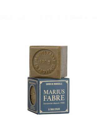 Savon de Marseille brut à l'huile d'olive - vert, Marius Fabre (100 g)