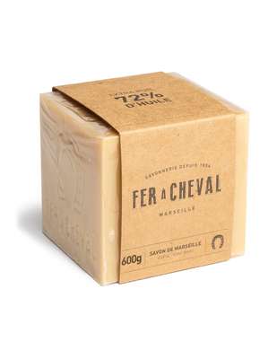 Cube de Savon de Marseille végétal, Fer A Cheval (600 g)