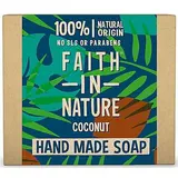 Savon solide Noix de Coco, Faith In Nature (100 g)