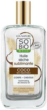 Huile Corps Sèche à la Coco Bio, So'Bio Etic (100 ml)