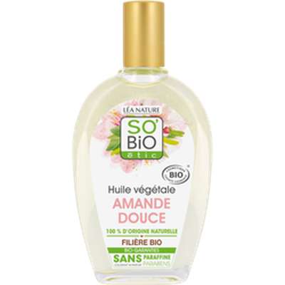 Huile végétale d'amande douce BIO, So'Bio Etic (50 ml)