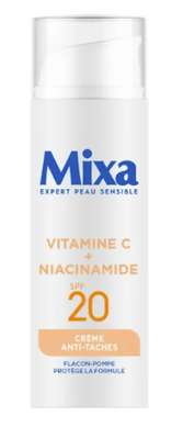 Crème visage anti-tâches à la Vitamine C et Niacinamide SPF20, Mixa (50 ml)
