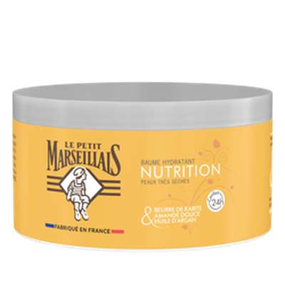 Baume corps nourrissant karité amande argan, Le petit marseillais  (300 ml)