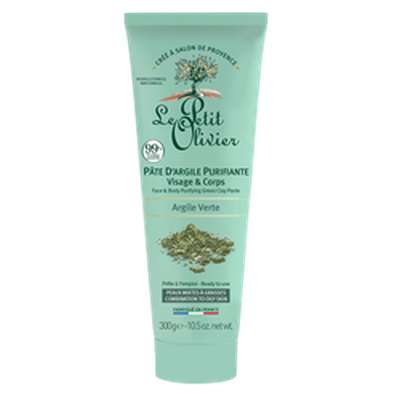 Pâte d'argile verte visage & corps Le petit olivier  (300 g)