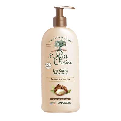 Lait corps réparateur corps beurre de karité, Le Petit Olivier (250 ml)