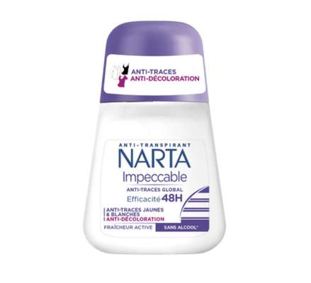 Déodorant bille anti-traces impeccable, Narta (50 ml)