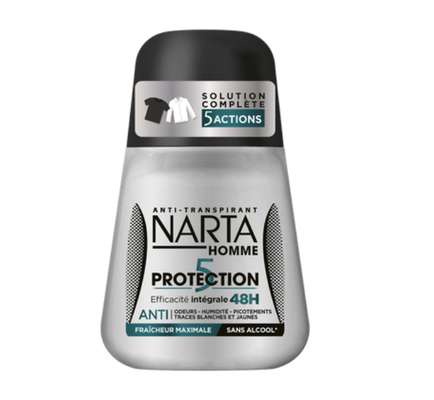 Déodorant homme protection 5 fraîcheur, Narta (50 ml)