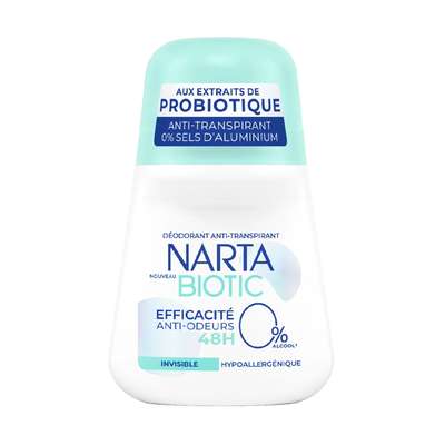 Déodorant Biotic Efficacité Anti-Odeurs Invisible, Narta (50 ml)