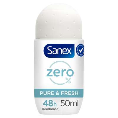 Déodorant bille zéro % invisible, Sanex (50 ml)