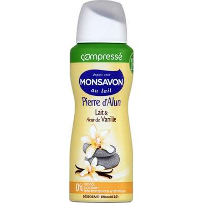 Déodorant compressé vanille, Monsavon (100 ml)