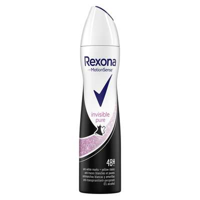 Déodorant invisible pure anti-traces, Rexona (200 ml)