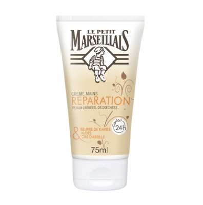 Crème mains karité aloès cire d'abeille, Le Petit Marseillais  (75 ml)