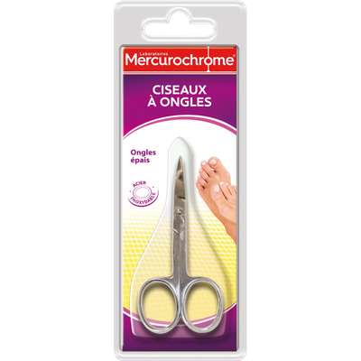 Ciseaux à ongles, Mercurochrome