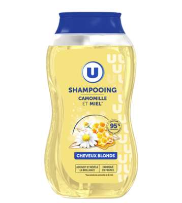 Shampooing Cheveux blonds, camomille & miel , U (250 ml)