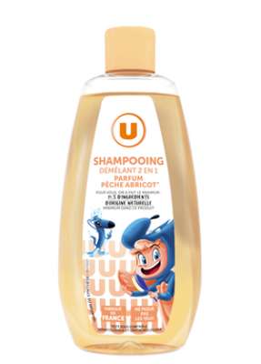 Shampoing démêlant Enfant, Parfum pêche abricot , U (250 ml)