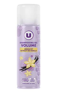 U Shampooing sec volume Tous types de cheveux, U  (150 ml)