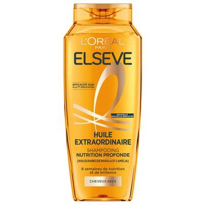 Shampoing Huile-Extraordinaire - cheveux secs, Elseve (250 ml)