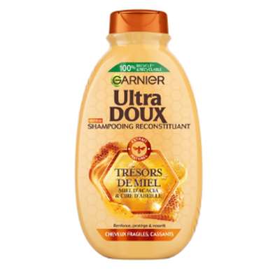 Shampoing reconstituant Trésors de Miel - cheveux fragilisés & cassants, Ultra Doux (300 ml)