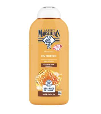 Shampoing cheveux secs au lait de karité et miel, Le Petit Marseillais (300 ml)