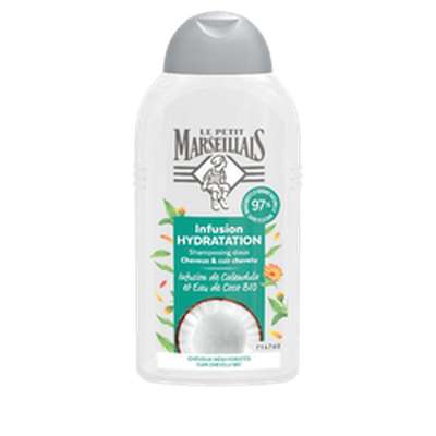 Shampoing hydratation infusion coco et calendula, Le Petit Marseillais (250 ml)