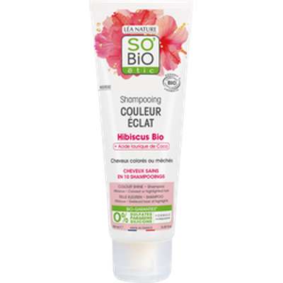 Shampoing couleur éclat Hibiscus BIO, So'Bio Etic (250 ml)