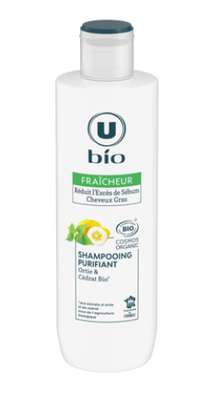 Shampooing purifiant cheveux gras, ortie et cédrat, U (250 ml)