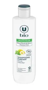 Shampooing purifiant cheveux gras ortie et cédrat, U (250 ml)