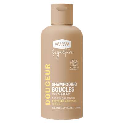 Shampoing boucles certifié bio, Waam (230 ml)
