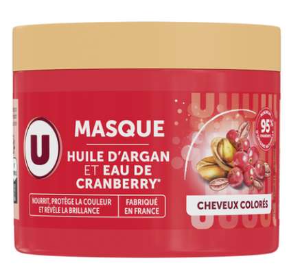 Masque Huile d'Argan et Eau de Cranberry cheveux colorés, U (300 ml)
