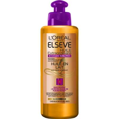 Huile-en-lait Huile-Extraordinaire - cheveux bouclés, Elseve (200 ml)