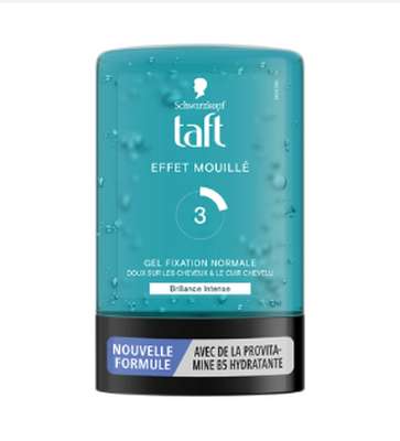 Gel coiffant tenue extra forte effet mouillé, Taft Styling (300 ml)