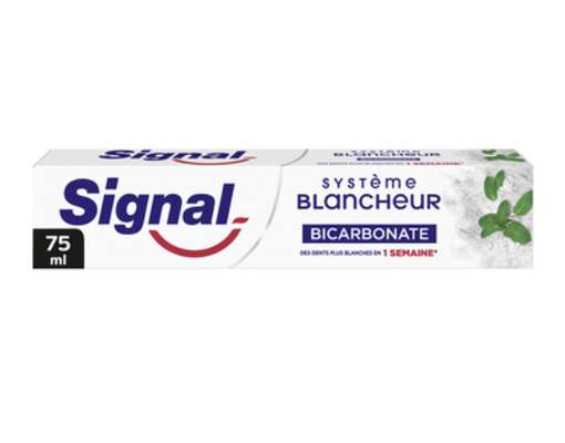 Dentifrice système blancheur bicarbonate, Signal (75 ml)