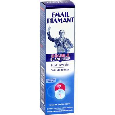 Dentifrice double blancheur, Email Diamant (75 ml)