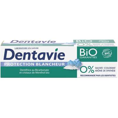 Dentifrice soin blancheur Bio, Dentavie (75 ml)