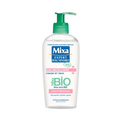 Eau nettoyante expert peau sensible BIO, Mixa (200 ml)