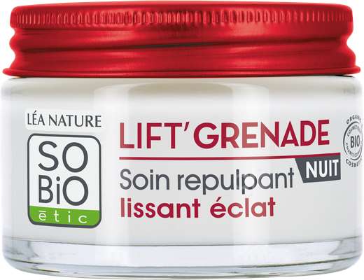 Soin Repulpant Lissant Éclat Nuit - Lift'Grenade, So'Bio Etic (50 ml)