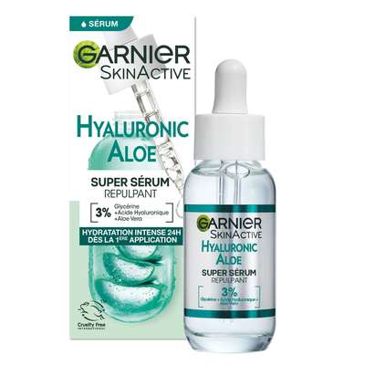 Soin Visage Sérum Hydratant et Repulpant à L'Aloe Vera, Garnier (30 ml)