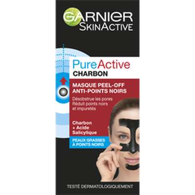 Masque peel-off anti-point noirs Pure Active, Garnier (50 ml)