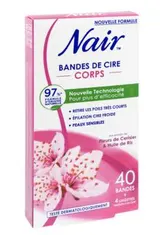 Bandes de cire froide pour le corps à l'huile de cerisier, Nair (x 40)