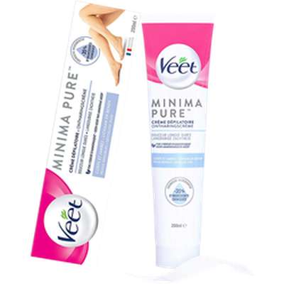 Crème dépilatoire minima peaux sensibles, Veet (200 ml)