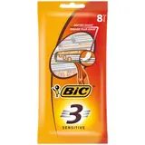 Rasoirs jetables 3 lames Sensitive, Bic (x 8)