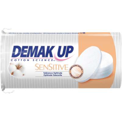 Coton ovales à démaquiller Sensitive, Demak'up (x 48)